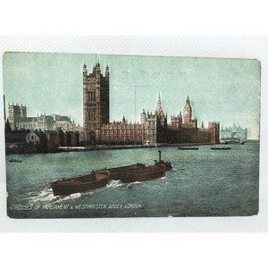 Houses Of Parliament & Westminster Abbey London Post Card